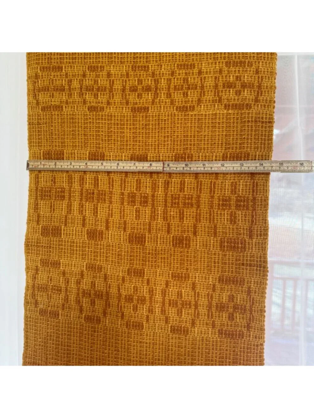 Vintage Hand Loomed Window Treatment 2 Panel Set 14
